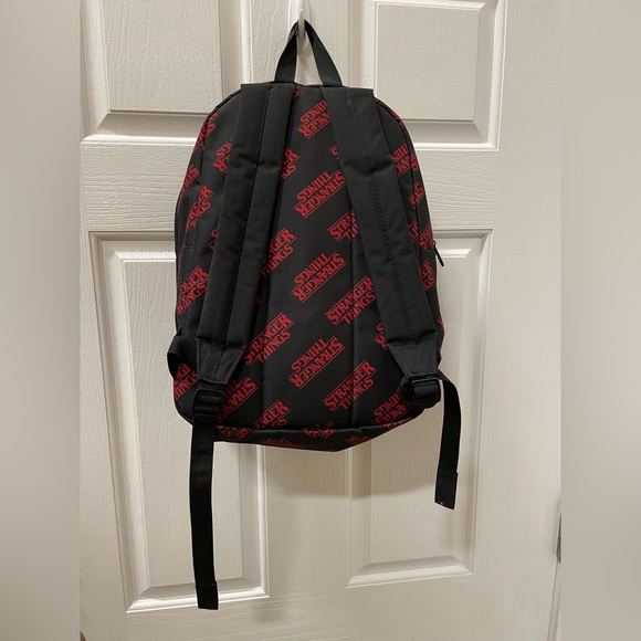Stranger Things Backpack Red Black F16335 - Picture 2 of 6